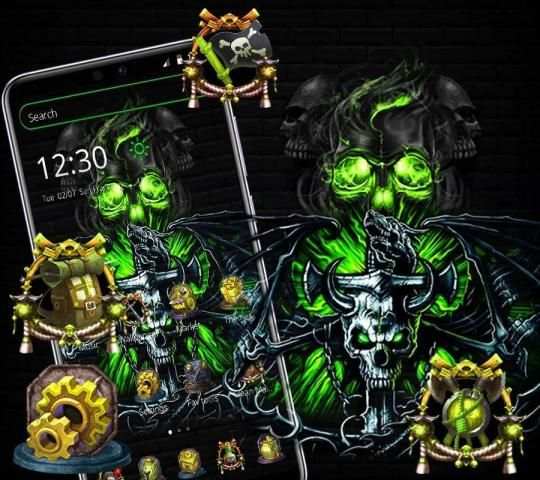 Skull Horror Launcher Theme screenshot 2