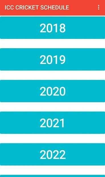 ICC Cricket Schedule 2018-2023 screenshot 2