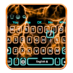 ikon Pencahayaan Neon Keyboard