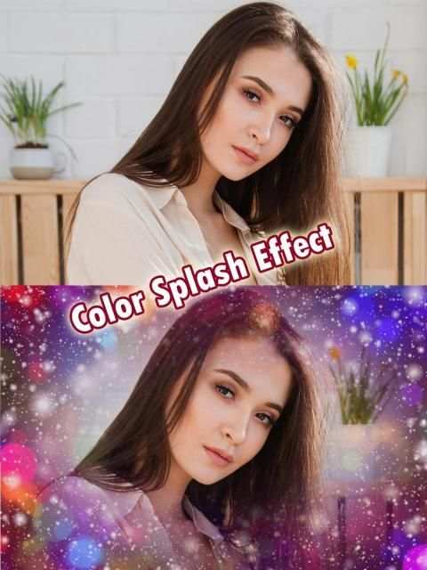 स्पलैश रंग फोटो प्रभाव और फोटो मर्ज स्क्रीनशॉट 16