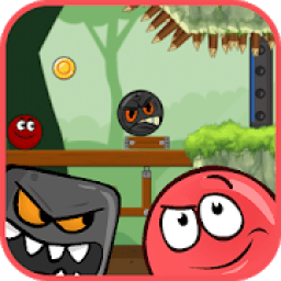 Red Pink Ball: Red Bouncing Ball Red Hero Jungle आइकन