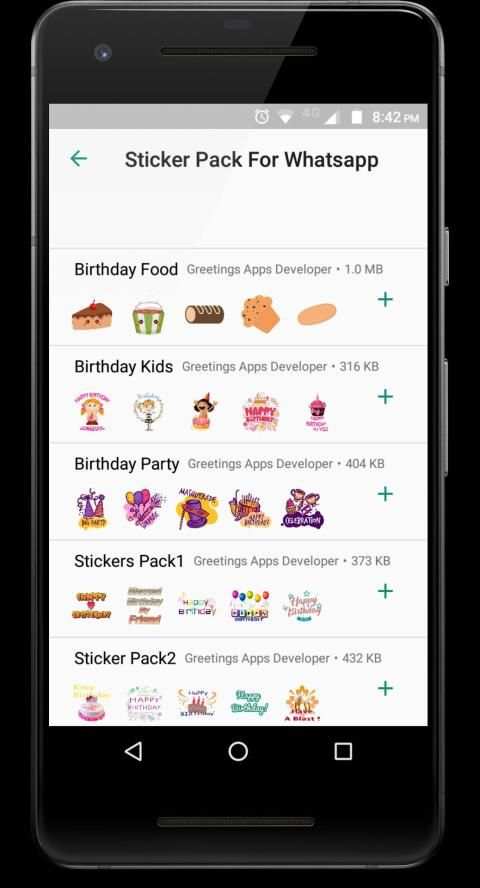 Birthday Stickers For Whatsapp - WAStickerApps screenshot 4