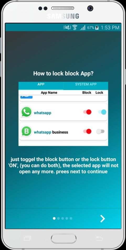 Lock Block for App - Block Application स्क्रीनशॉट 1