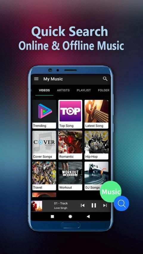 Music player - MP3 Player स्क्रीनशॉट 2