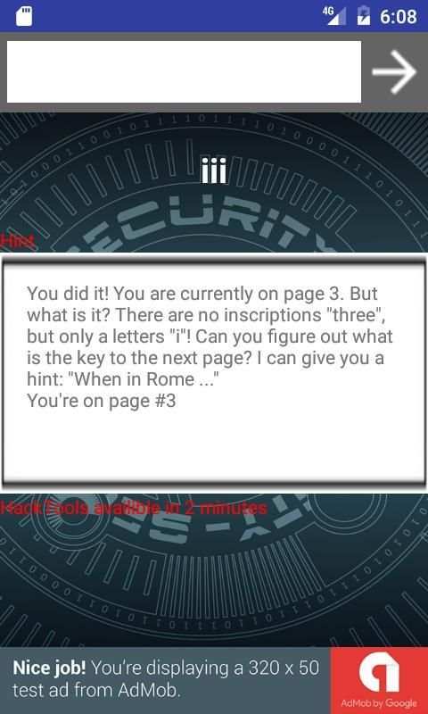 Hack test screenshot 2