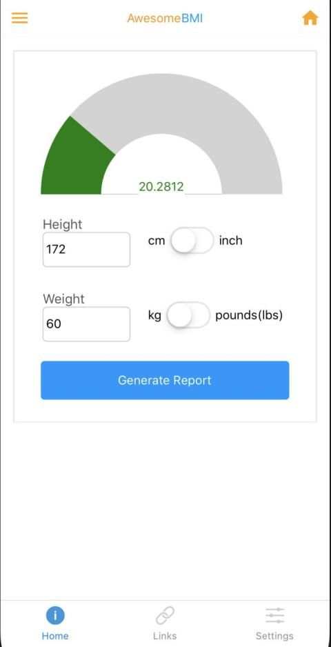 AwesomeBMI screenshot 3