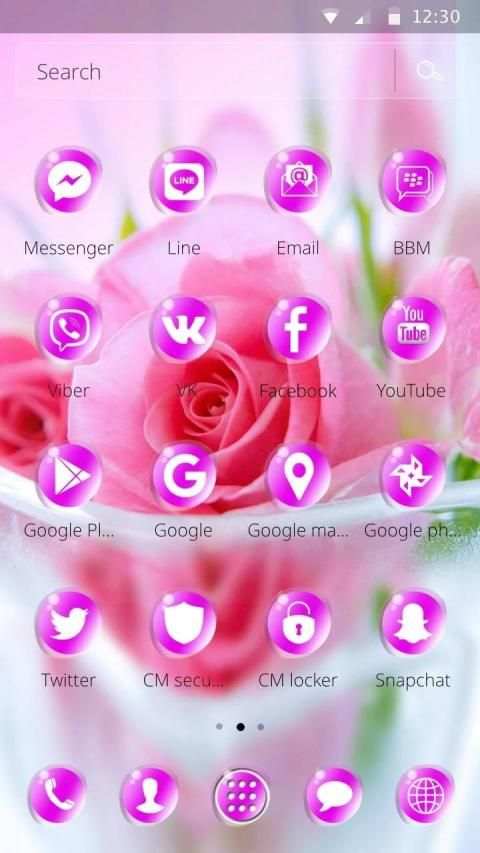 Pink Beautiful Rose Love Theme स्क्रीनशॉट 5