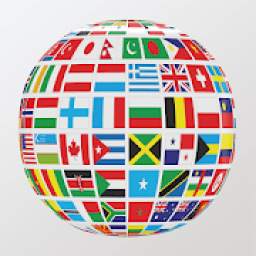 Flags On Globe