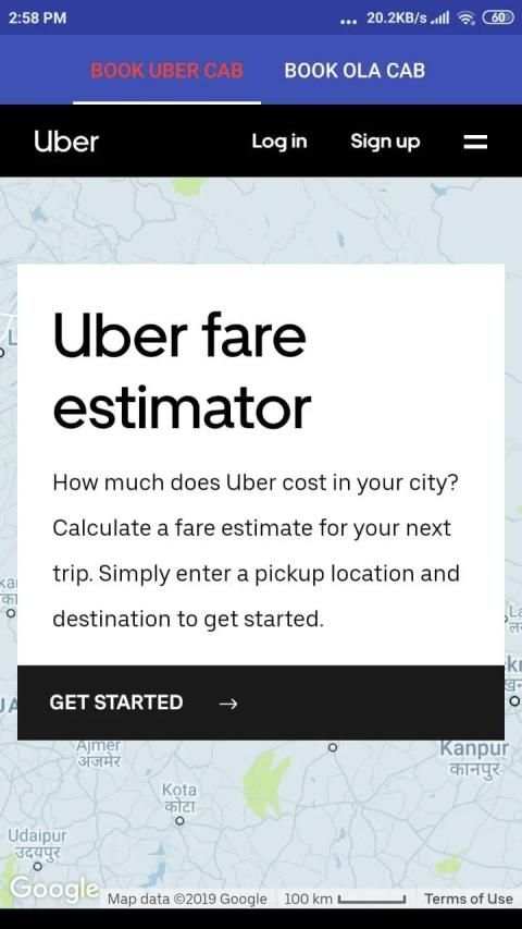 Lite For Ola Cab Booking स्क्रीनशॉट 2