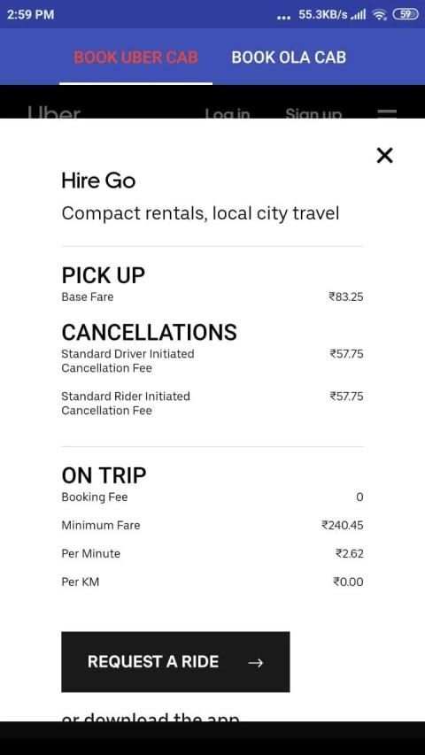 Lite For Ola Cab Booking screenshot 3