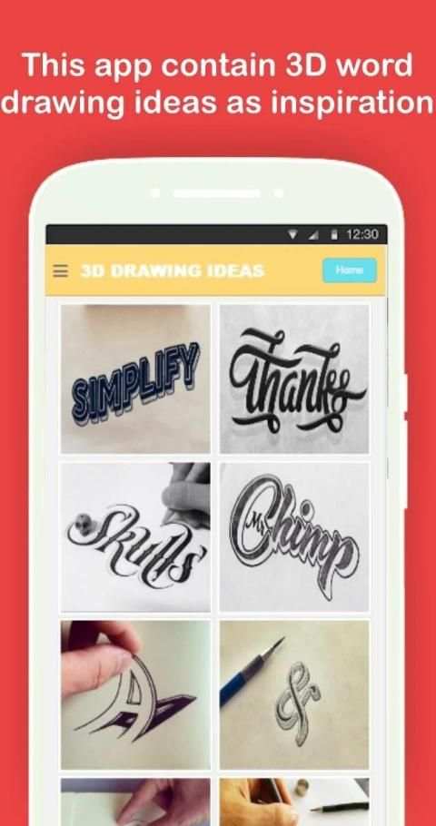 Draw 3D Alphabet Letters & Numbers Step by Step screenshot 3