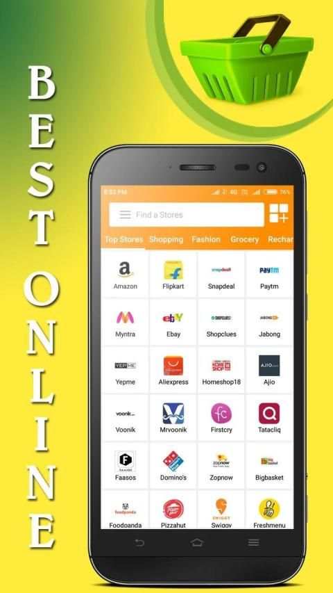 All in one shopping app browser screenshot 2