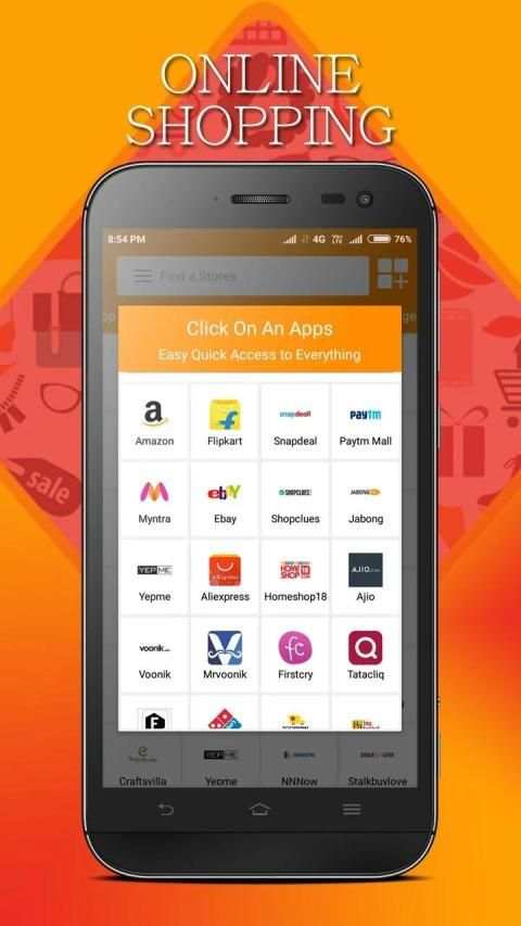 all in Online Shopping App screenshot 1