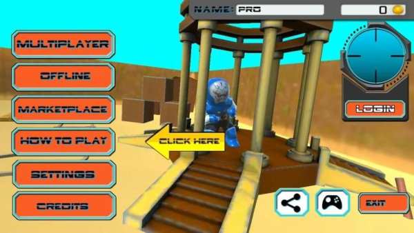 Mini Hero Militia 3D स्क्रीनशॉट 8