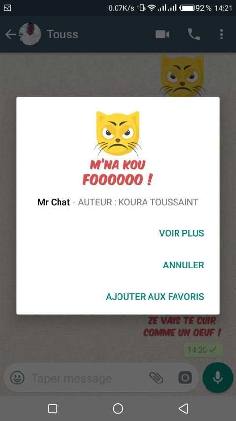 WhatsApp Mr Chat Sticker Pack screenshot 1
