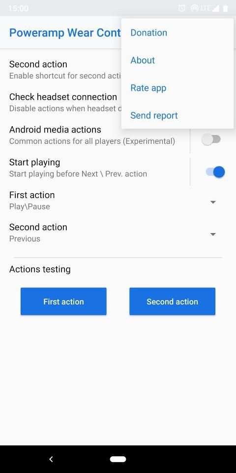 Poweramp Wear Control screenshot 6