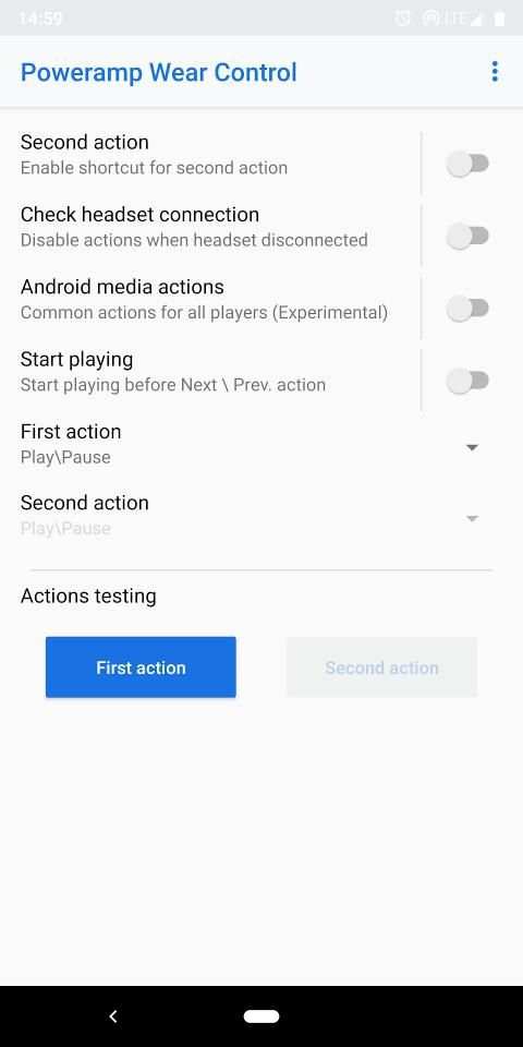 Poweramp Wear Control screenshot 8