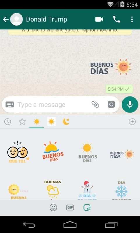 Buenos dias Spanish WhatsApp stickers screenshot 1