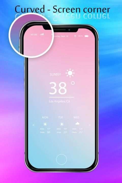 Curved Screen Edge - Rounded Screen Corner स्क्रीनशॉट 4