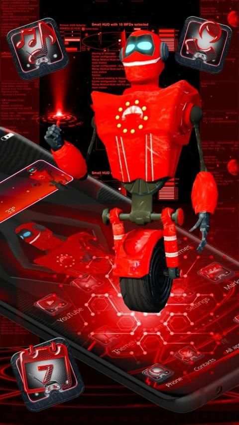 3D AI Robotics Launcher Theme screenshot 5