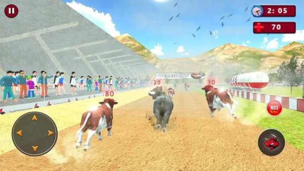 Angry Bull Racing Attack स्क्रीनशॉट 3