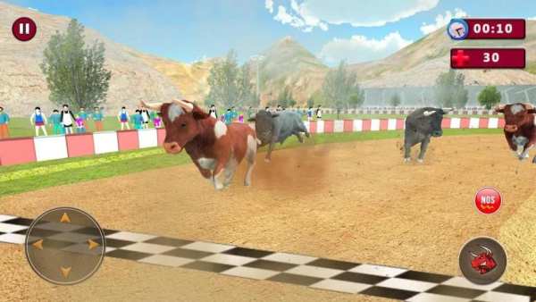 Angry Bull Racing Attack स्क्रीनशॉट 1