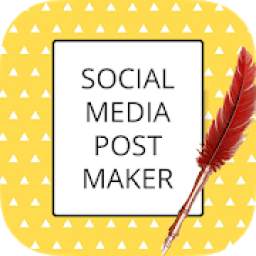 Social Media Post Maker & Graphic Builder
