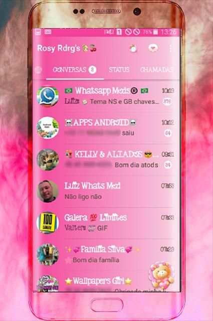 GB WA Pink Transparan App screenshot 3