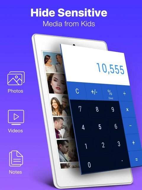 Secret Photo Vault - Calculator Hide Photos, Video स्क्रीनशॉट 8