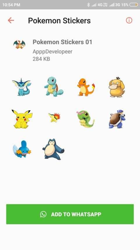 Pokemon Stickers for Whatsapp, Pokémon WA Stickers screenshot 4