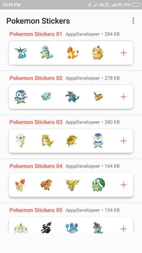 Pokemon Stickers for Whatsapp, Pokémon WA Stickers screenshot 5