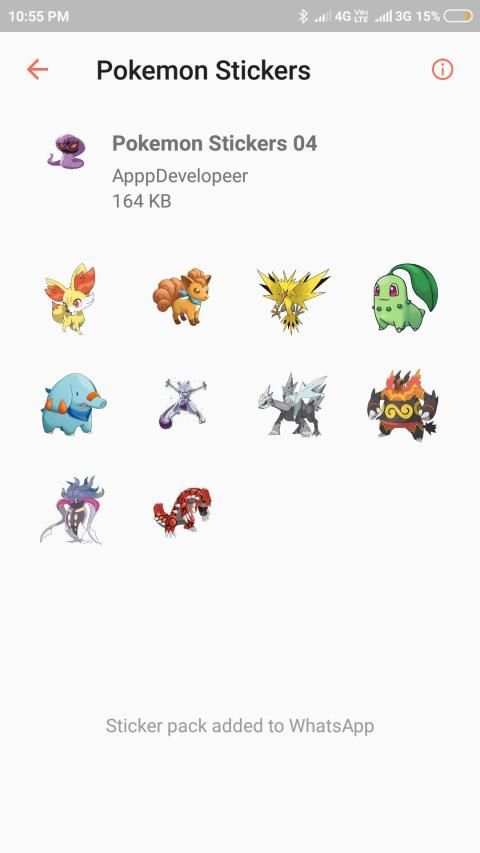 Pokemon Stickers for Whatsapp, Pokémon WA Stickers screenshot 2