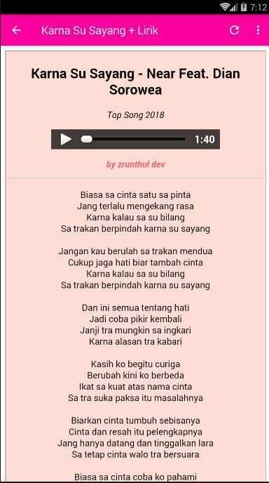 Karna Su Sayang - Offline + Lirik screenshot 3