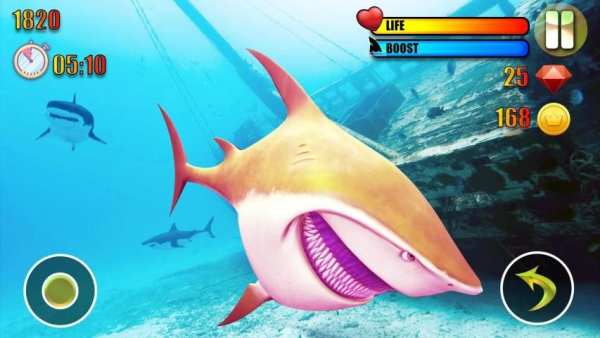 Angry Shark Attack Simulator Game 2019 स्क्रीनशॉट 3