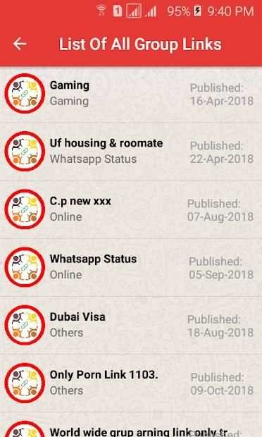 Unlimited Group Links for Whatsapp 2019 screenshot 6