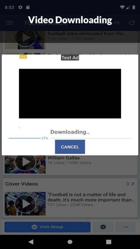 Downloader- HD Video Downloader 2019 screenshot 1
