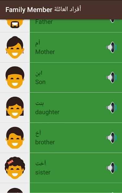 Basic Arabic Words screenshot 2