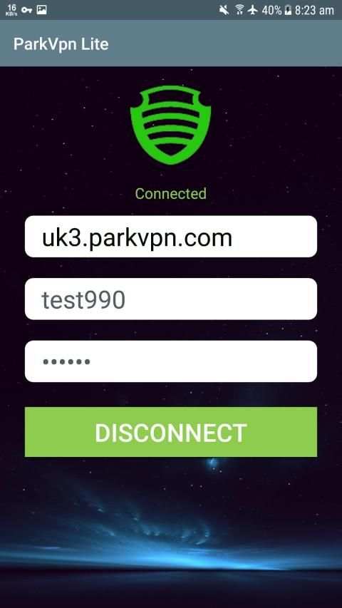 ParkVPN Lite screenshot 1
