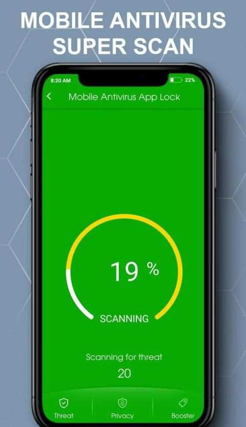 Mobile antivirus - App lock, security app 7 تصوير الشاشة