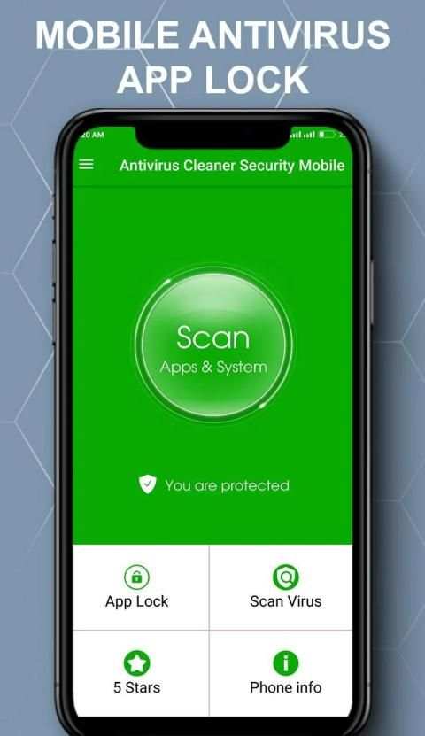 Mobile antivirus - App lock, security app 8 تصوير الشاشة