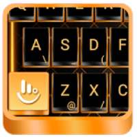 Simple Gold Black Keyboard Theme