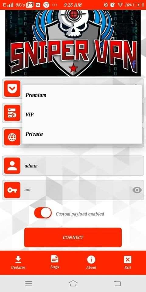 Sniper VPN screenshot 2