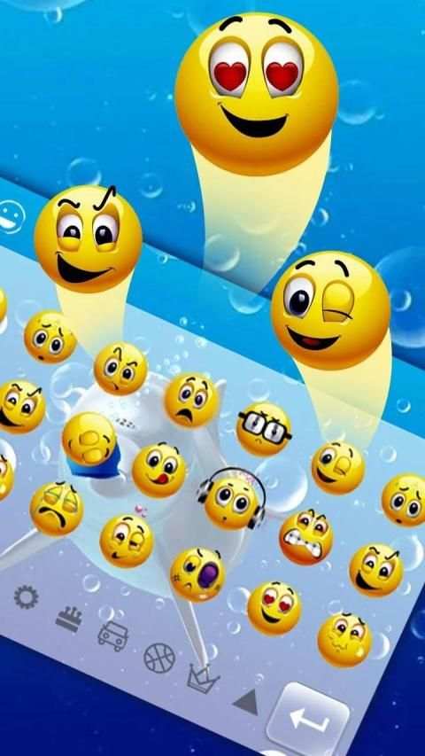 Ocean Dolphin 3D Keyboard स्क्रीनशॉट 1