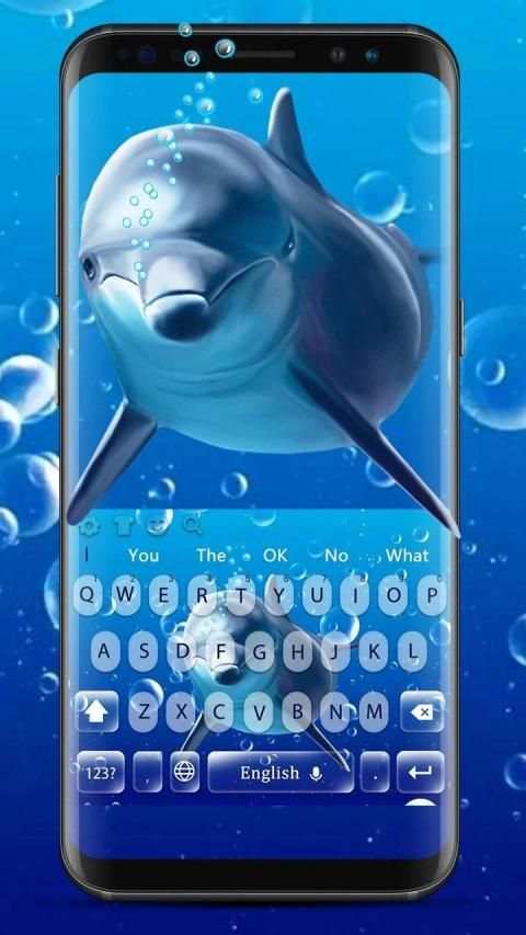 Ocean Dolphin 3D Keyboard स्क्रीनशॉट 2
