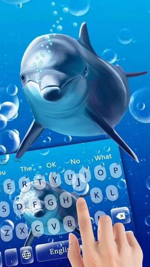 Ocean Dolphin 3D Keyboard स्क्रीनशॉट 3