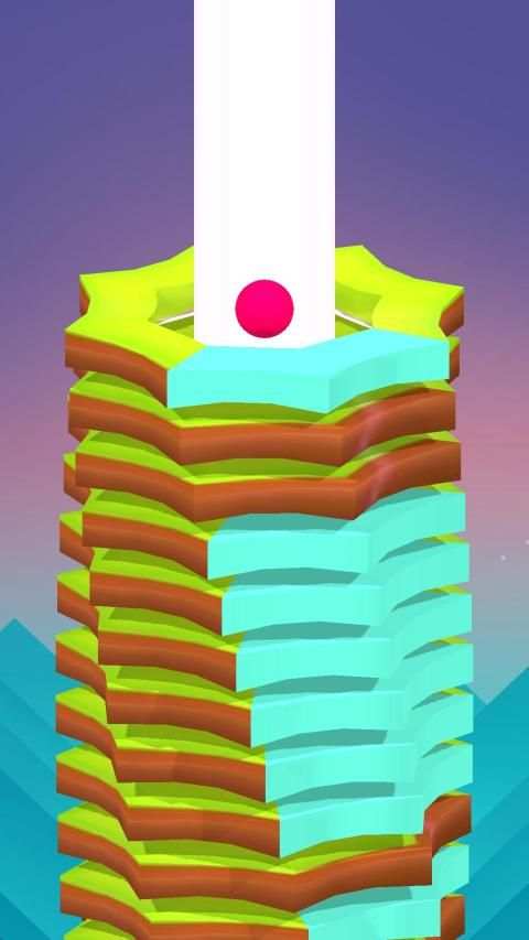 Stack Tower Crush: 3D Ball Jump screenshot 1