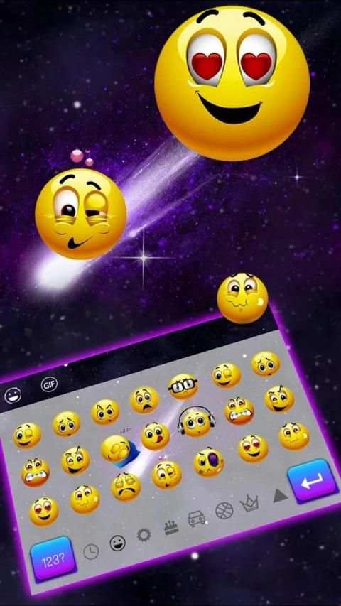 Galaxy 3D Keyboard स्क्रीनशॉट 1