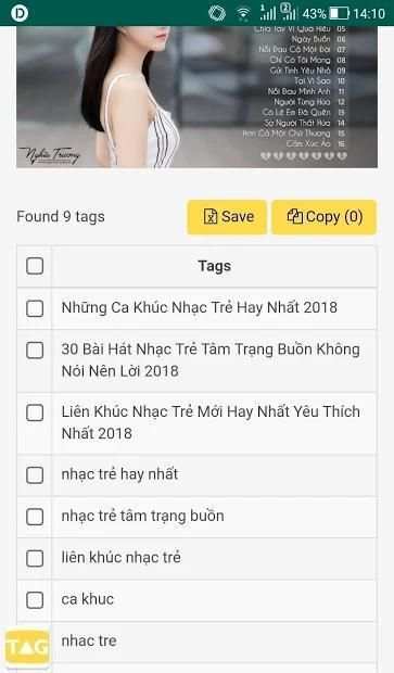 Tags Youtube - key screenshot 4