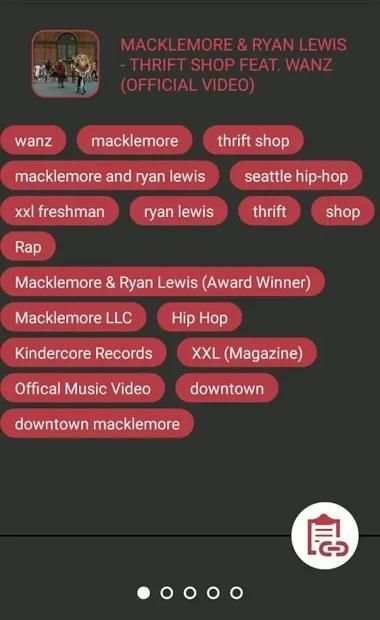 Tags Youtube - key screenshot 1