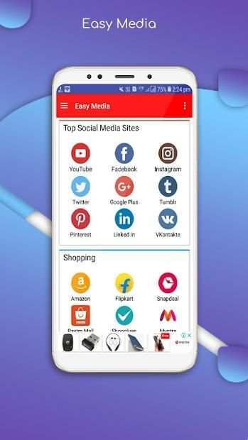Easy Media - All in one Social, Shopping ,News screenshot 5
